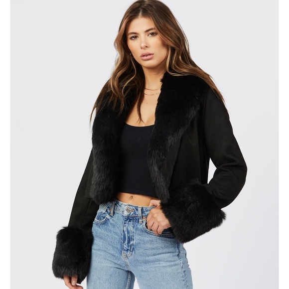 shaci Jackets & Blazers - SHACI faux fur Riley Jacket